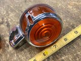 Vtg Front Turn Signals Handlebar mounts Harley OEM Shovelhead Yankee Ironhead FX
