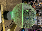Star Wars Death Star Lamp Multi color Collectible Illusion Light Display Desk!