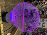 Star Wars Death Star Lamp Multi color Collectible Illusion Light Display Desk!