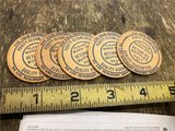 Vtg Milk Dairy Bottle Caps Insert Sanitary lot Purity-Cleanliness Lot of 5