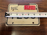 VTG Original 1965 Maine Motorcycle License Plate 1255 Harley Indian front & Rear