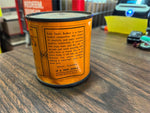Vtg Antique 30s Elastic Kuhls Bedlast Half Pint Tin Unopened Brooklyn NY Oil Can