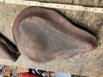 Vtg Leather Solo Seat Cover Indian sport scout WL Harley K model Old skool 40's?