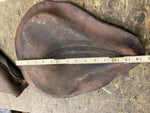 Vtg Leather Solo Seat Cover Indian sport scout WL Harley K model Old skool 40's?