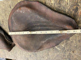 Vtg Leather Solo Seat Cover Indian sport scout WL Harley K model Old skool 40's?