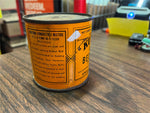 Vtg Antique 30s Elastic Kuhls Bedlast Half Pint Tin Unopened Brooklyn NY Oil Can