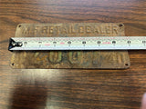 VTG Original 1940 M.F. Retail Dealer New Jersey License Plate 12667 Fuel gasolin