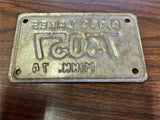 VTG Original 1974 Minnesota Motorcycle License Plate 73057 Harley Indian