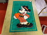 Vintage 1997 NOS Disney Mickey Mouse Fall Thanksgiving Pumpkin Flag Banner NWT
