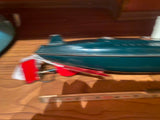 MARUSAN SSN-571 NAUTILUS SUBMARINE Wind up Tin Toy 1950's JAPAN battery op Vtg!
