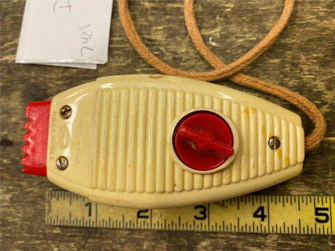 Vtg Ideal Wind up Electric Shaver razor Toy Works! Pretend shaving!