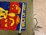 Vintage NOS Looney Tunes Tweety Bird Witch Halloween Yard Flag Twick Tweet NWT