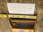 1884 Colored School Crayons American Lead pencil Co. Orig Box Antique Vtg Art!