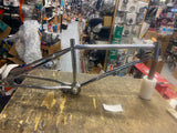 Vtg BMX Schwinn Predator Scrambler Thrasher Frame Chrome Old Skool 80's