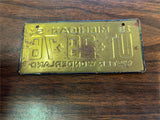 Vtg Original 1954 Michigan Mini Wheaties Bicycle License Plate UT-29-76