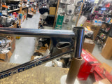 Vtg BMX Schwinn Predator Scrambler Thrasher Frame Chrome Old Skool 80's