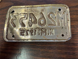 Vtg Original 1975 New Mexico Motorcycle License Plate M26453 Harley Indian