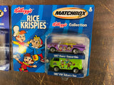 Vintage 1990s Set of 3 Matchbox Kellogg's Collection Diecast Cars NIB Complete