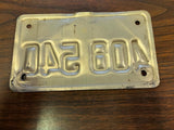Vtg Original 1986 Illinois Motorcycle License Plate 408 540 Harley Indian