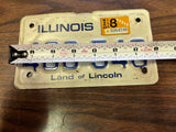 Vtg Original 1986 Illinois Motorcycle License Plate 408 540 Harley Indian