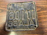 Vtg Original 1966 Alabama Motorcycle License Plate 17106 Harley Indian