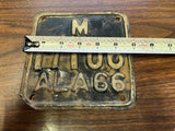 Vtg Original 1966 Alabama Motorcycle License Plate 17106 Harley Indian