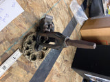 Vtg Cast Iron Dowel Rod Tenon Plane Brace Wood Tool Cutter Hollow Auger Carpente