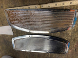 NOS Floorboard Inserts Covers Pads Harley Shovelhead FLH Chrome Vtg Acc OEM Glid