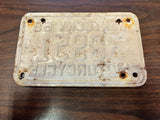 Vtg Original 1969 Kentucky Motorcycle License Plate 38951 Harley Indian