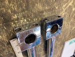 Old Skool Harley Custom Chopper Handlebar risers 5" 1" bars Vtg Panhead Shovelhe