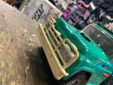 Vtg Buddy L Pressed Steel Tin Toy Hydraulic Dump Truck EA-77 Green 60's Minty