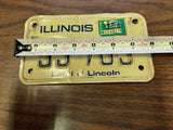 Vtg Original 1981 Illinois Motorcycle License Plate 93 783 Harley Indian
