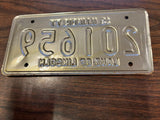 Vtg Original 1977 Illinois Motorcycle License Plate 201659 Harley Indian