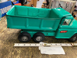 Vtg Buddy L Pressed Steel Tin Toy Hydraulic Dump Truck EA-77 Green 60's Minty