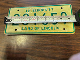 Vtg Original 1977 Illinois Motorcycle License Plate 201659 Harley Indian