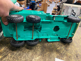 Vtg Buddy L Pressed Steel Tin Toy Hydraulic Dump Truck EA-77 Green 60's Minty