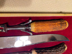 Cutlass Leppington Sheffield England 3 PC Vtg Cutlery Carving Set Display Box!