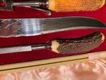 Cutlass Leppington Sheffield England 3 PC Vtg Cutlery Carving Set Display Box!