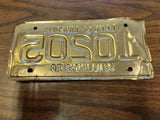 Vtg Original 1976 Illinois Motorcycle License Plate 10205 Harley Indian