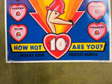 Vintage 1991 King Syndicate Betty Boop's Love Meter Tin Metal Sign