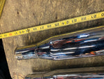 OEM Harley Fishtail Rocket Slip on mufflers Touring FLH Ultra classic Glide 95^