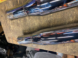 OEM Harley Fishtail Rocket Slip on mufflers Touring FLH Ultra classic Glide 95^