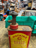 Vtg WATKINS ROACH ANT SPRAY Can Tin Collectible Graphics with hand Pump