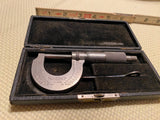 Vtg USA Starrett No 231 Mechanical Outside Micrometer w/ Case Machinist Tool