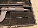 Vtg USA Starrett No 231 Mechanical Outside Micrometer w/ Case Machinist Tool