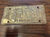 Vtg Original 1978 Illinois Motorcycle License Plate 187567 Harley Indian