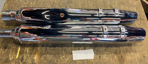 OEM Harley Stock mufflers M8 STreet Road Glide Ultra Classic FLH 2017^ New T/o