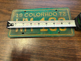 Vtg Original 1972 Colorado Motorcycle License Plate WM-130 Harley Indian
