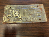 Vtg Original 1977 Illinois Motorcycle License Plate 55188 Harley Indian