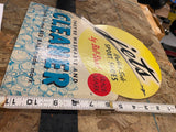 Vtg 50's advertising sign Red Ball Jets rubber-soled sport shoes Ball Band Store
